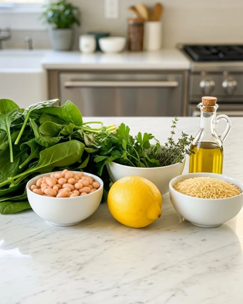 Spinach and White Bean Soup: 5 Simple Wellness Secrets 2 Ingredients for Spinach and White Bean Soup displayed in a modern kitchen