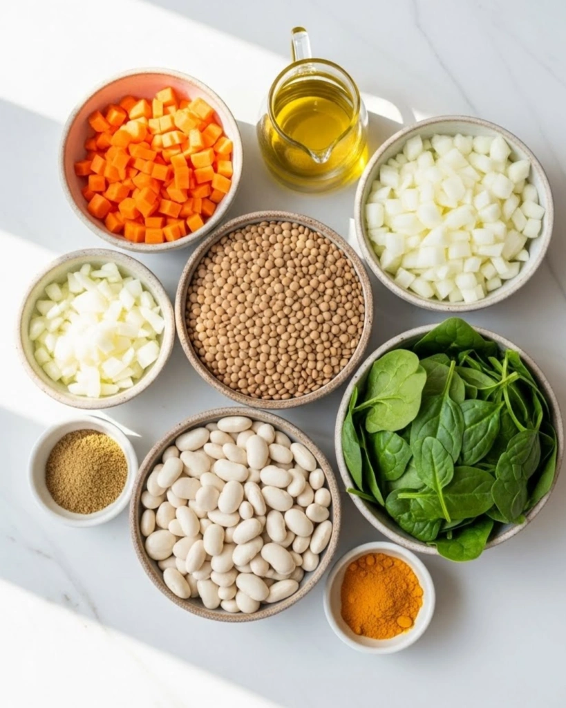 Spinach Lentil Butter Bean Soup: 1 Hearty, Nourishing Classic 2 Spinach Lentil Butter Bean Soup ingredients