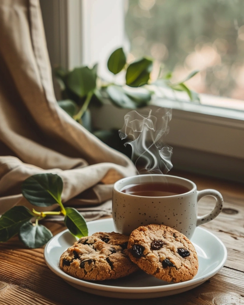 Soft Oatmeal Raisin Cookies: 7 Irresistible Secrets for the Perfect Chewy Bake 3 Soft Oatmeal Raisin Cookies served with tea