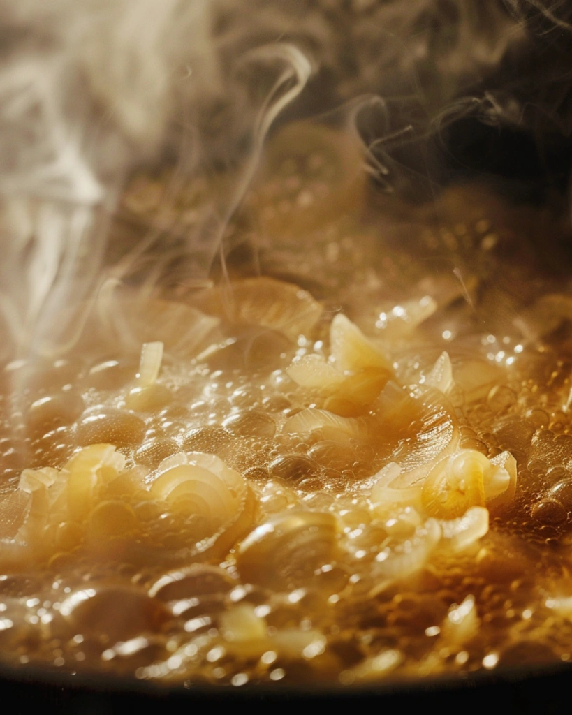 French Onion Soup Potatoes: 5 Easy Steps Ultimate Comfort Dish 3 adding flour to onions for soup base