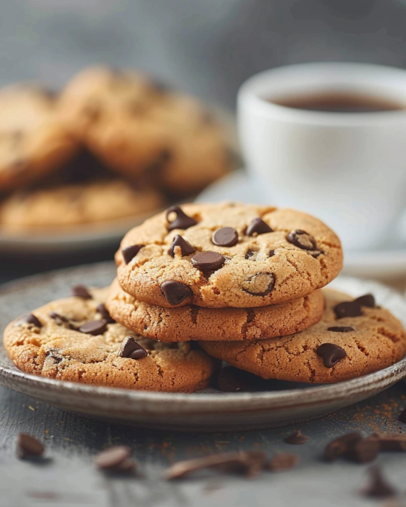 Keto Chocolate Chip Cookies: 7 Easy Secrets for Perfect Results 4 keto chocolate chip cookies served with coffee