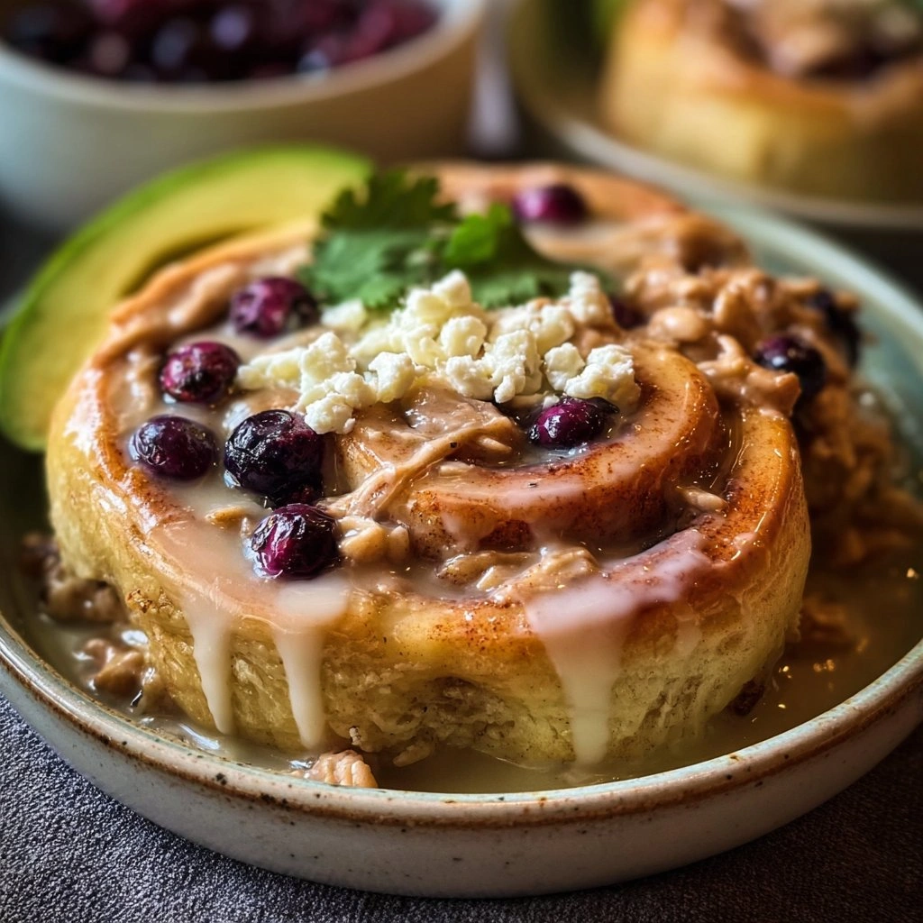 Homemade Blueberry Cinnamon Rolls: Irresistible 45-Minute Treat 2 Blueberry Cinnamon Rolls serving