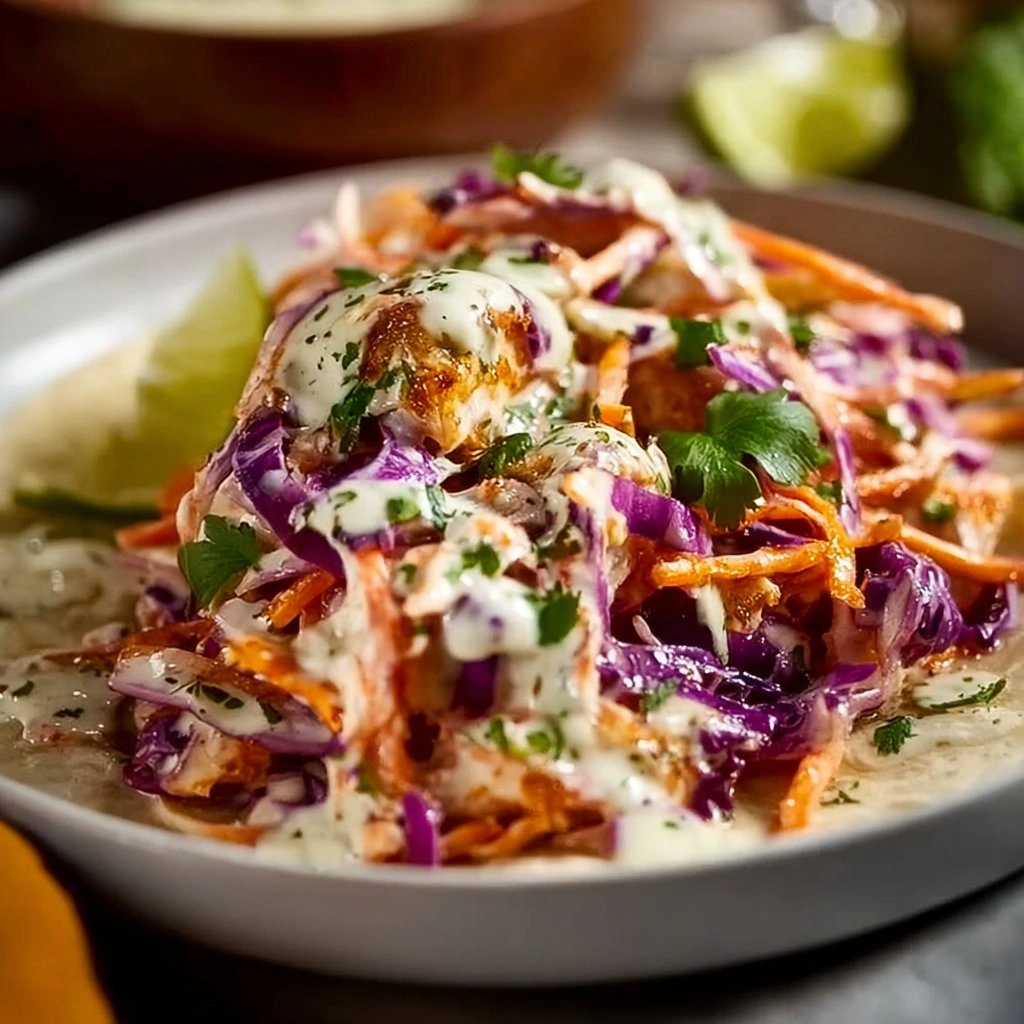 Fish Taco Slaw Serving