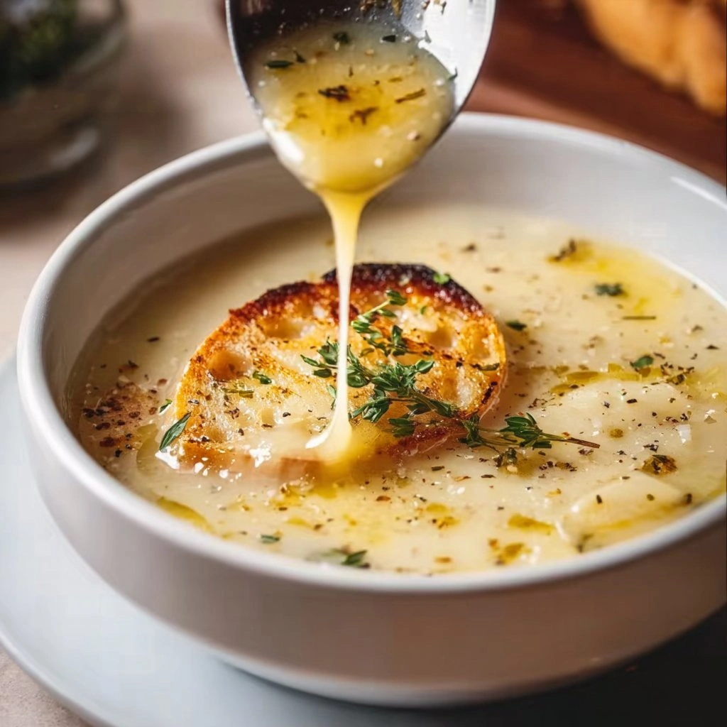 French Garlic Soup: Amazing Easy 40-Minute Recipe 2 French Garlic Soup serving
