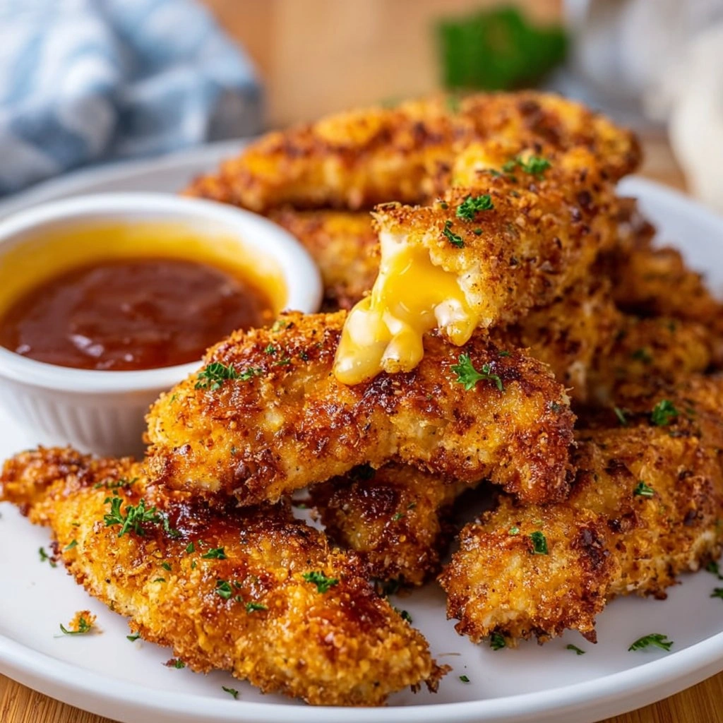 High Protein Air Fryer Chicken Tenders Serving