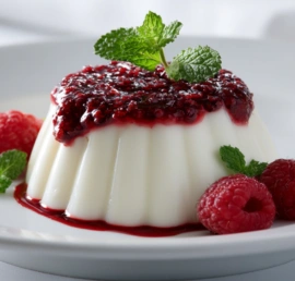 panna cotta recipe silky dessert with raspberry coulis