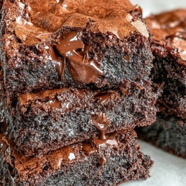 zero sugar brownies made with Greek yogurt on a modern kitchen counter