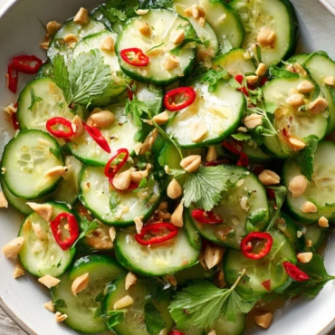 Thai Cucumber Salad: 5-Minute Amazing Fresh Flavor Recipe 4 Modern Thai cucumber salad with chili, lime, and peanuts