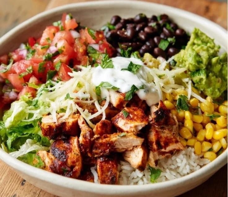 Delicious Chipotle Chicken Bowl with fresh ingredients and vibrant colors