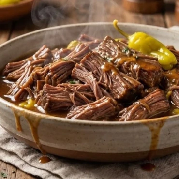 Delicious Mississippi Pot Roast served with vegetables