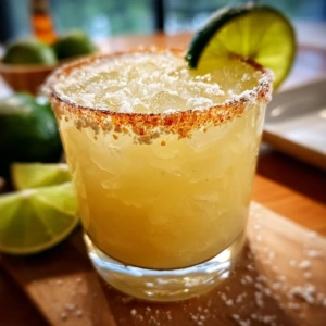 Smoky Agave Margarita Mocktail served in a stylish glass with a garnish.