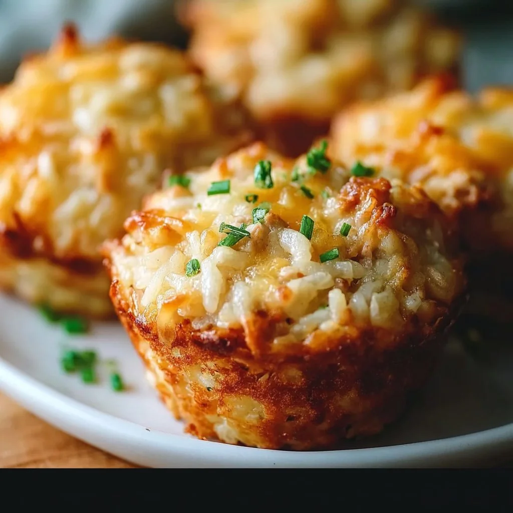 Buttery Tuna Rice Muffins