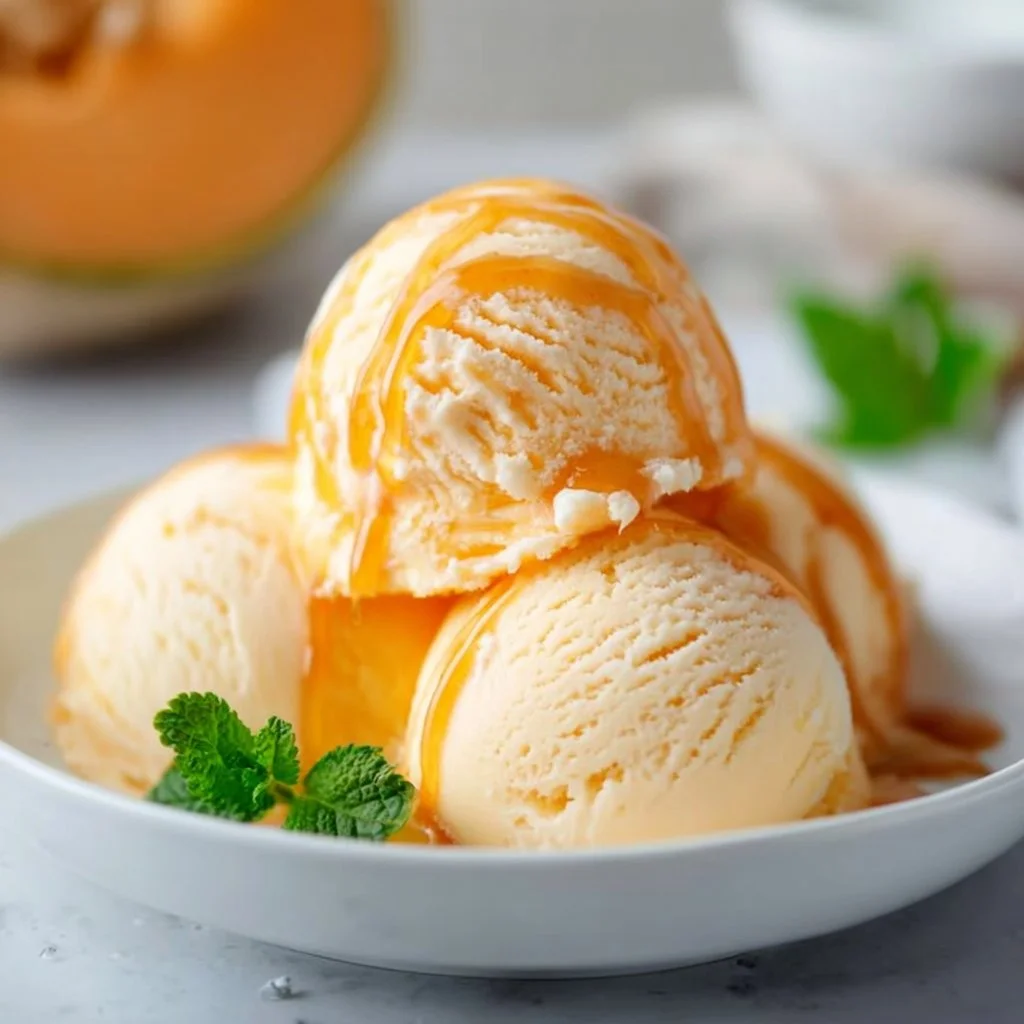 Cantaloupe Sea Salt Ice Cream