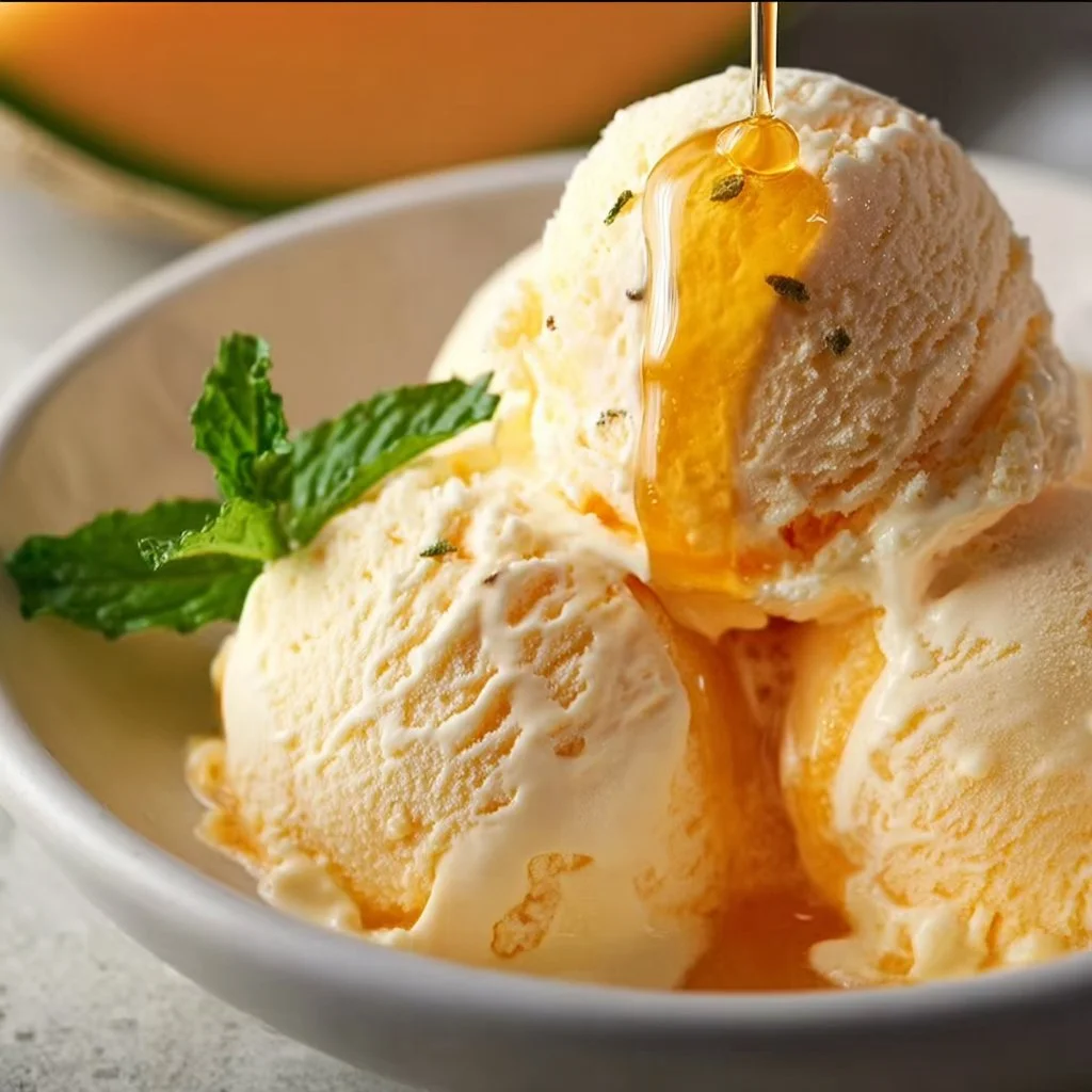 Cantaloupe Sea Salt Ice Cream