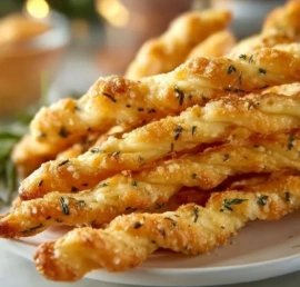Cheddar & Herb Cheese Straws