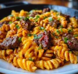 cheesy spicy cajun steak pasta skillet 2026 05 16 031535