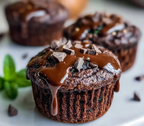 Chocolate Spinach Muffins
