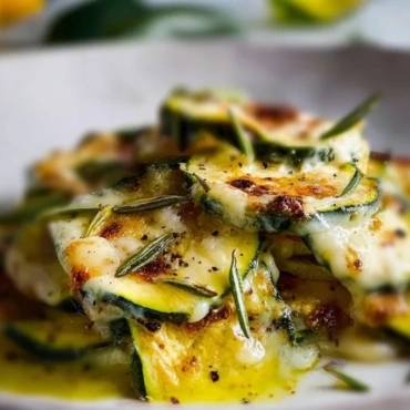 Delicious Italian zucchini scarpaccia recipe served on a rustic table