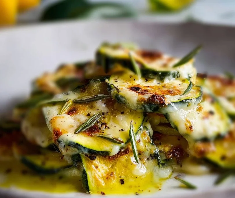 Delicious Italian zucchini scarpaccia recipe served on a rustic table