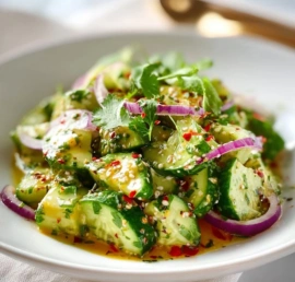Best Creamy Cucumber Avocado Salad Recipe