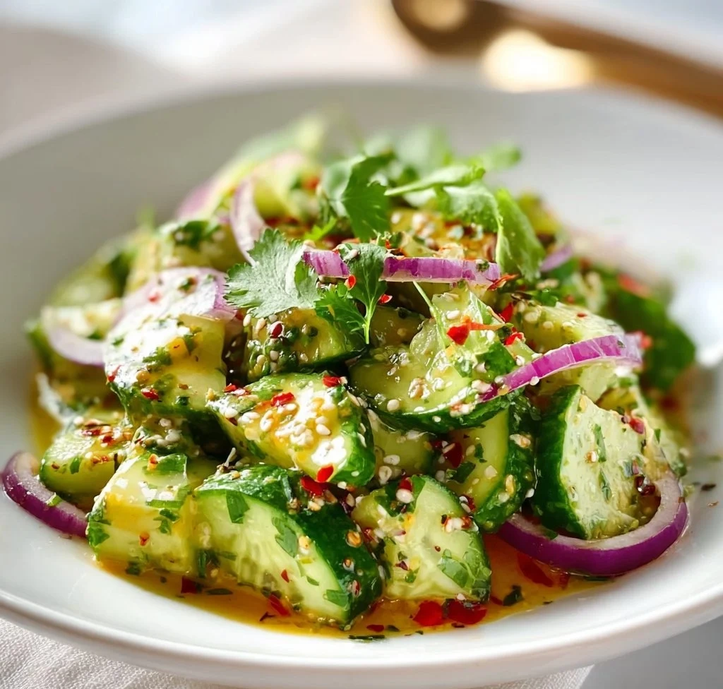 Best Creamy Cucumber Avocado Salad Recipe