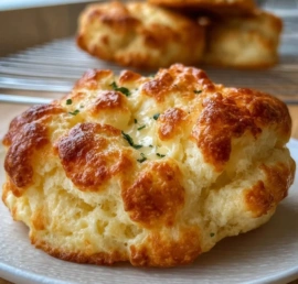 Fluffy cottage cheese cloud bread recipe served on a plate