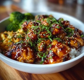 Honey Ginger Chicken Bowls