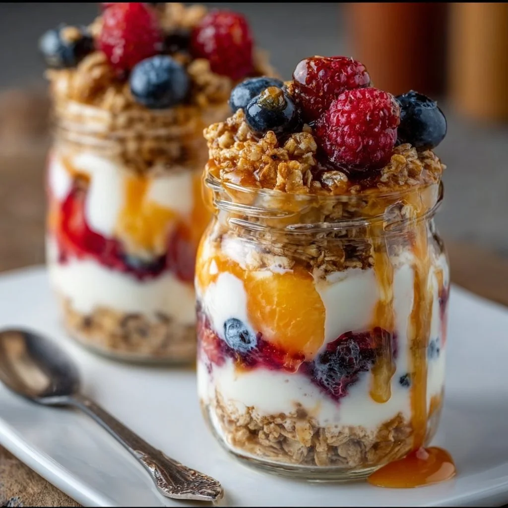 Overnight Yogurt Parfait Jars 1 Overnight Yogurt Parfait Jars