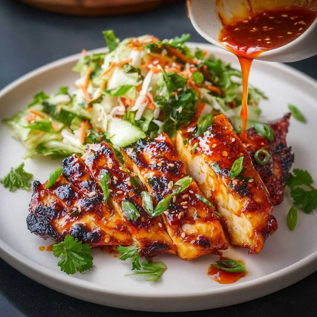 Spicy Grilled Chicken with Korean Gochujang Marinade
