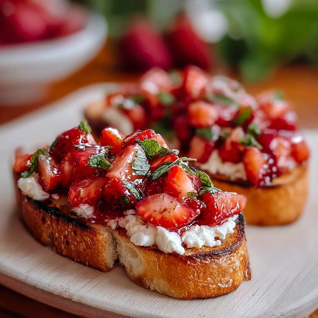 Strawberry Ricotta Bruschetta: A Fresh, Romantic Bite Everyone Will Love 2 Strawberry Ricotta Bruschetta: A Fresh, Romantic Bite Everyone Will Love