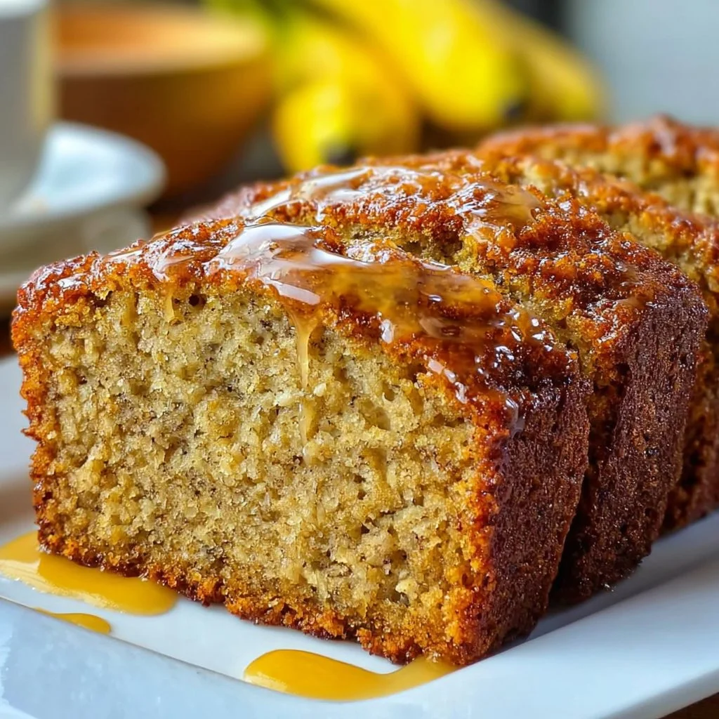 Freshly baked Vegan Banana Bread in an air fryer, ideal for healthy snacking.