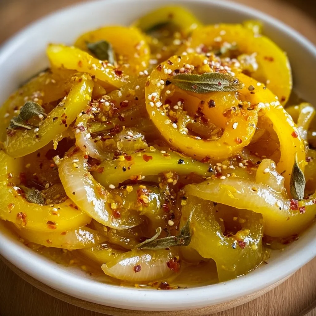 Zesty Pickled Banana Peppers