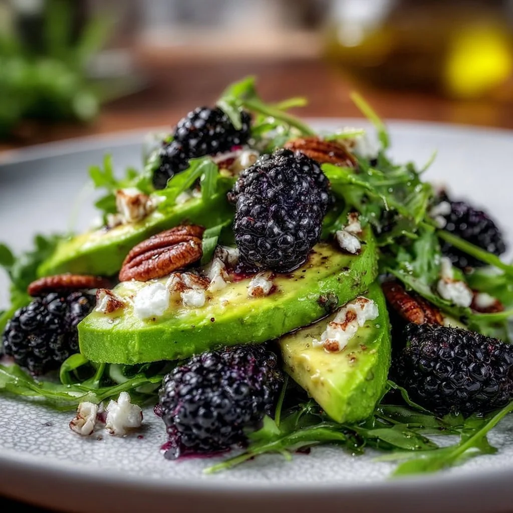 Blackberry, Avocado & Arugula Salad