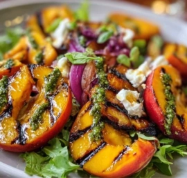 grilled-peach-salad-with-honey-vinaigrette