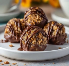 Delicious heart-healthy Samoa truffles for satisfying sweet cravings