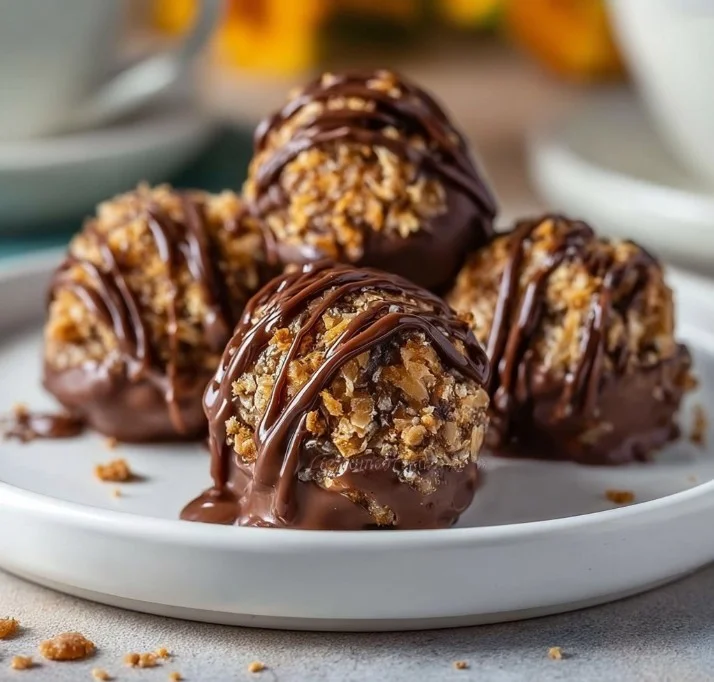 Delicious heart-healthy Samoa truffles for satisfying sweet cravings