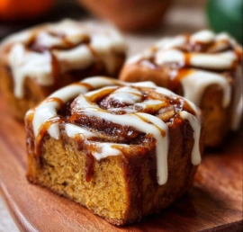 Brown Butter Cinnamon Swirl Mini Pumpkin Bread fresh out of the oven
