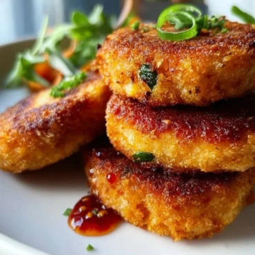 Crispy Japanese fried tofu patties served as a healthy snack option