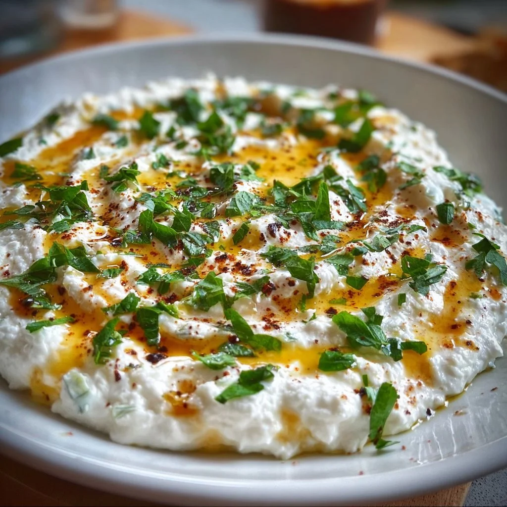 Garlic & Herb Whipped Cottage Cheese Dip