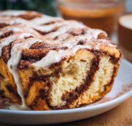 Cinnamon Swirl Protein Cake - a nutritious dessert rich in protein and flavor