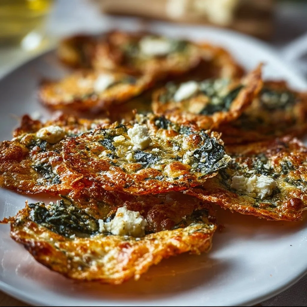 Crispy Spinach and Feta Crisps Recipe