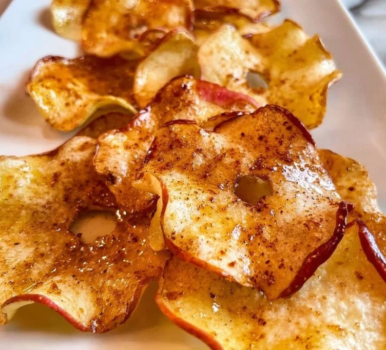 Easy Air Fried Apple Chips