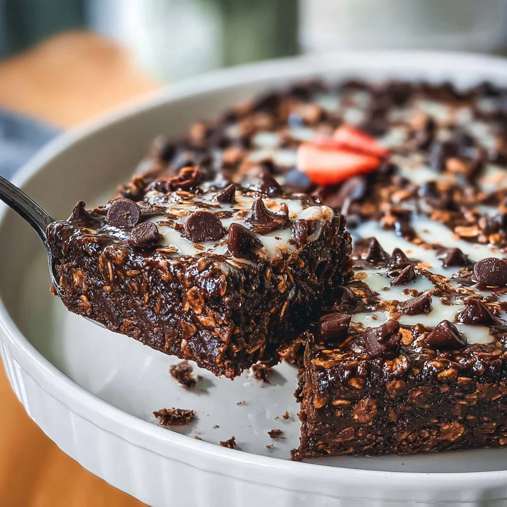 Healthy Brownie Baked Oatmeal