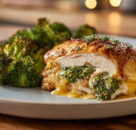 high protein stuffed chicken breast with broccoli 2026 10 12 003520