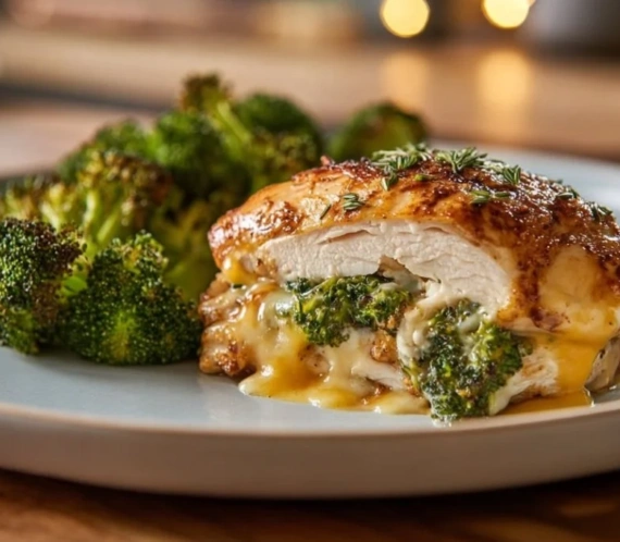 high protein stuffed chicken breast with broccoli 2026 10 12 003520