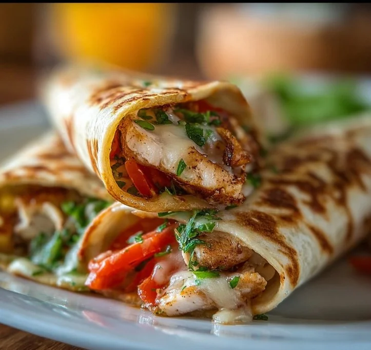 Irresistibly Low Carb Garlic Chicken Wraps Recipe
