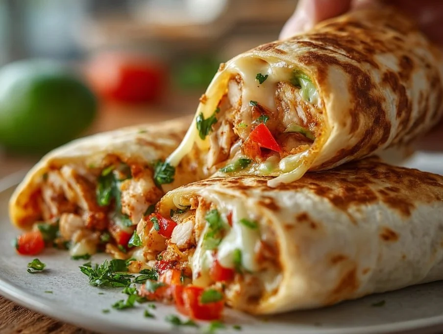 Irresistibly Low Carb Garlic Chicken Wraps Recipe