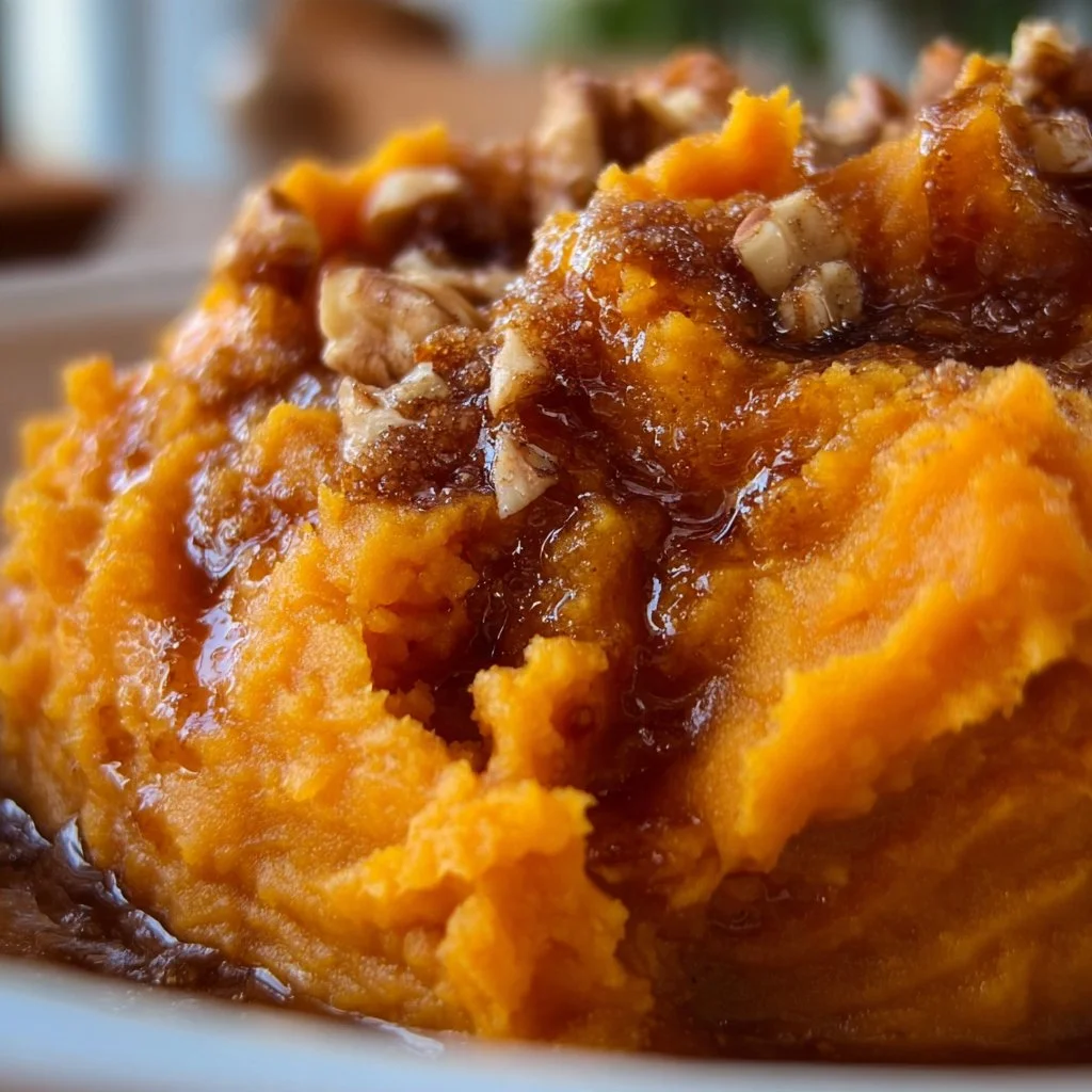 Mashed Sweet Potatoes with Brown Sugar