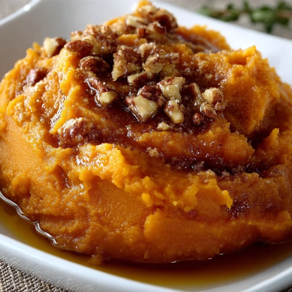 Mashed Sweet Potatoes with Brown Sugar