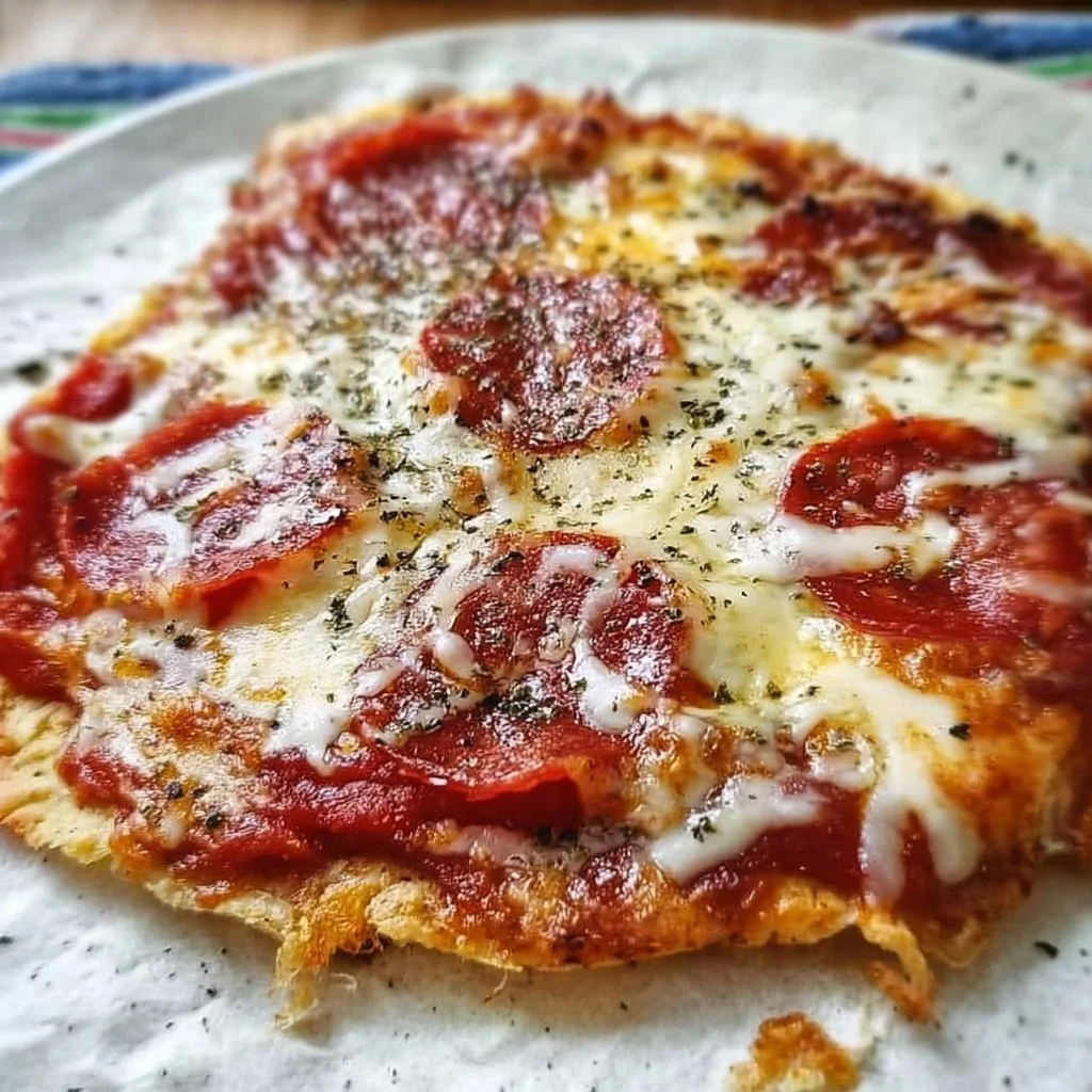 Quick & Easy Air Fried Pepperoni Pizza
